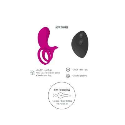 Paar-Stimulatorring Fuchsia | Xocoon