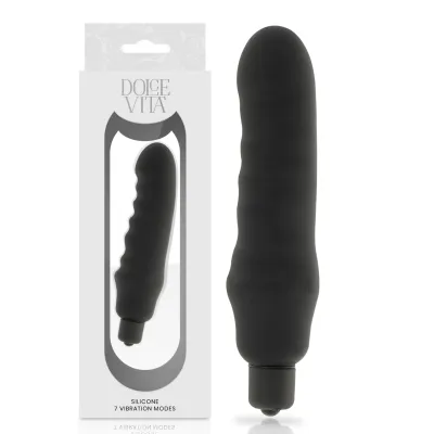 Genius Black Silikon Vibrator | Dolce Vita