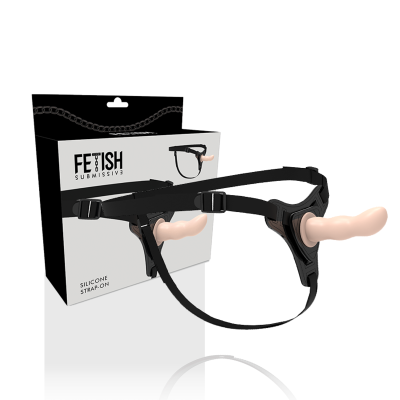 Harness Fleischfarbenes Silikon G-Spot 12,5cm | Fetish Submissive