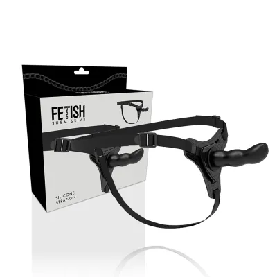 Harness Schwarzes Silikon G-Spot 16cm – Fetish Submissive