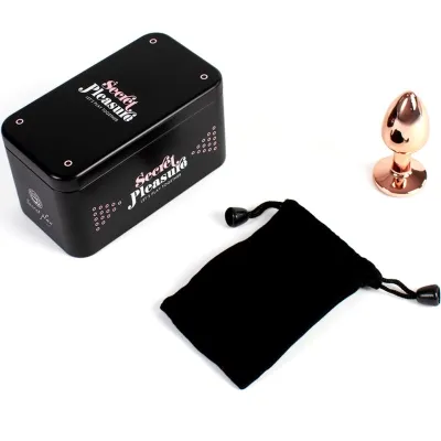 Metall Buttplug Rotgold 7cm – Secretplay