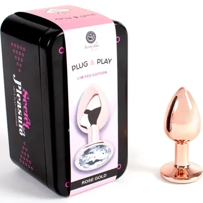 Metall Buttplug Rotgold 7cm – Secretplay