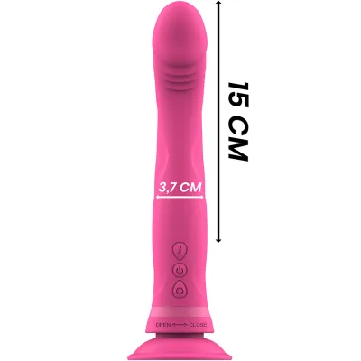 Michelangelo Dildo Silicone Vibrator Pink – Intense