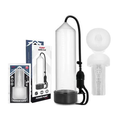 Rx5 Transparent Mit Masturbator – Pump Addicted