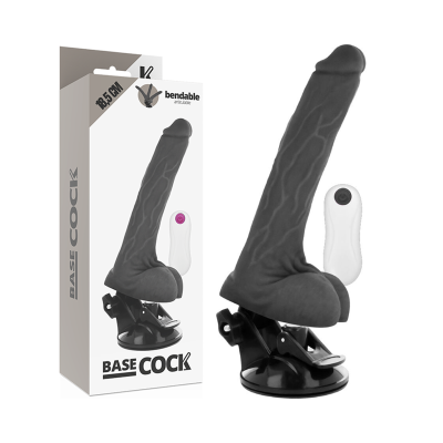 Beweglicher Vibrator Mit Fernbedienung Schwarz 18,5cm | Basecock
