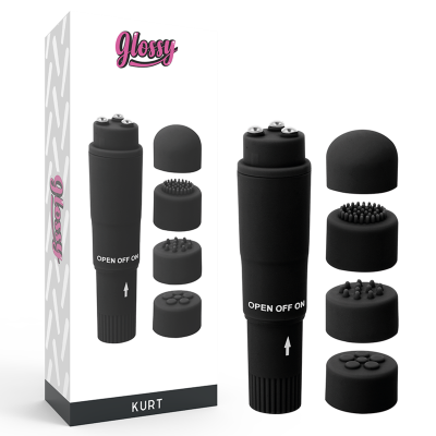 Kurt Taschenvibrator Schwarz | Glossy