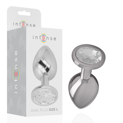 Aluminium Analplug Mit Silbernem Glas Grösse L | Intense