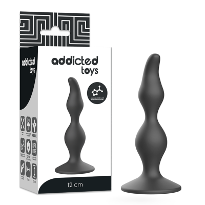 Sexueller Analplug 12cm Schwarz | Addicted Toys