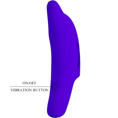 Delphini Leistungsfähiger Fingerstimulator Dunkelblau | Pretty Love