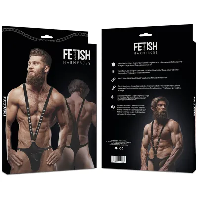 V-Förmiger Geschirr Aus Ökoleder – Fetish Submissive