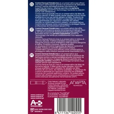 Dots & Lines Sensual Mittrol Condoms 12 pcs.