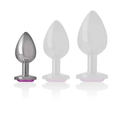 Anal Plug Metal Aluminum Heart N Pink S – Intense