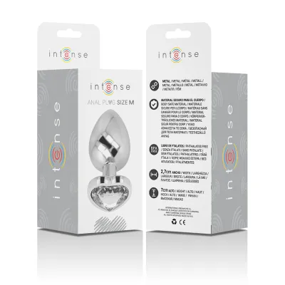 Weiss Heart Aluminium Analplug M – Intense