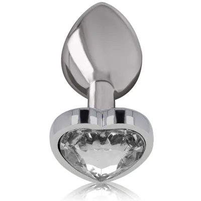 Weiss Heart Aluminium Analplug M – Intense