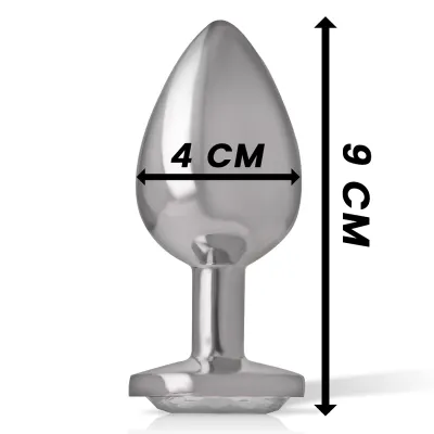 Weiss Heart Aluminium Anal Plug L – Intense