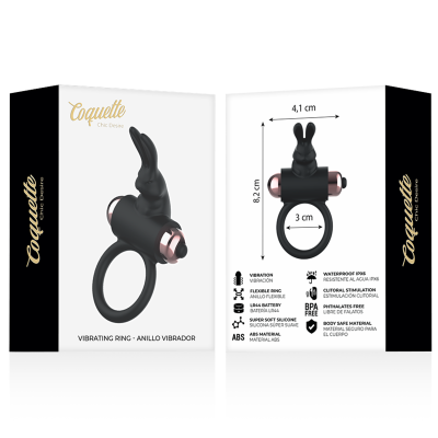Cockring Mit Vibrator Schwarz/ Gold | Coquette Chic Desire