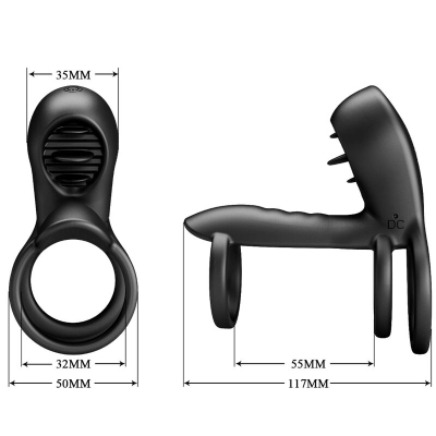 Jammy Penis Sling 12 Vibrations- Und Leckeinstellungen Silikon | Pretty Love