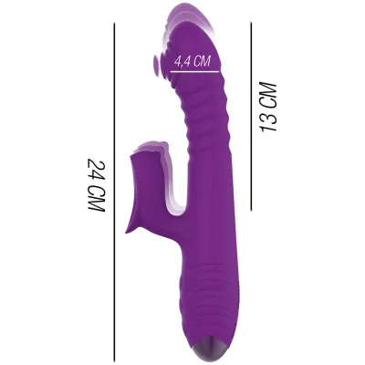 Iggy Vibrator Up & Down With Klit Stimu Purple | Intensive