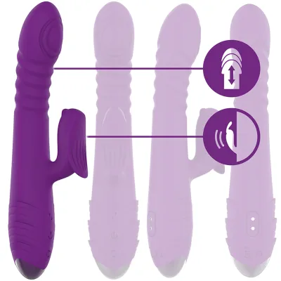 Iggy Vibrator Up & Down With Klit Stimu Purple | Intensive