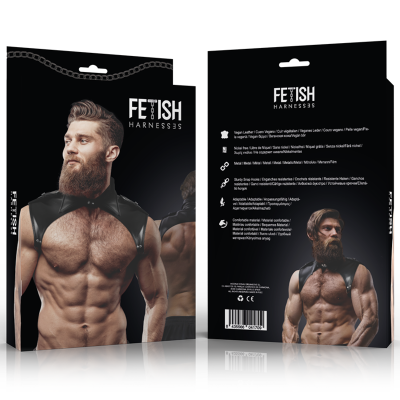 Brigade Verstellbarer Brustgurt Aus Ökoleder | Fetish Submissive