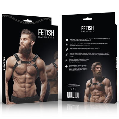 Brustgeschirr Aus Öko Leder Mit Nieten | Fetish Submissive