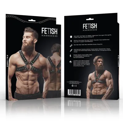 Crossover Brustgeschirr Mit Nieten – Fetish Submissive