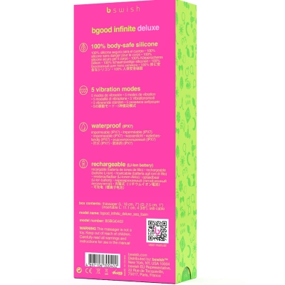 Bgood Infinite Deluxe Silikonvibrator Blau | B Swish
