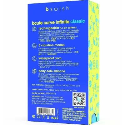 Bcute Curvy Infinite Classic Silikonvibrator Blau – B Swish