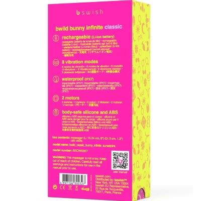 Bwild Bunny Infinite Classic Silikonvibrator Rosa | B Swish