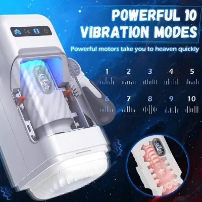 Game Cup Thrusting Vibration Masturbator Black
