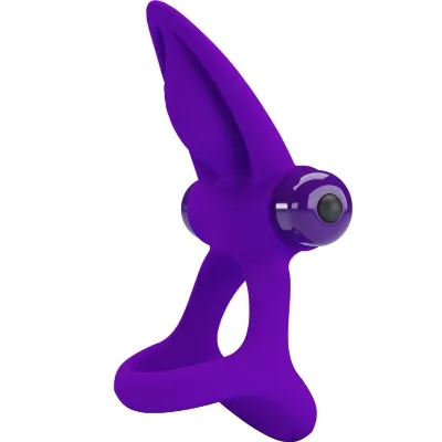 Vibrator Ring 10 Modes Purple Silicone – Pretty Love