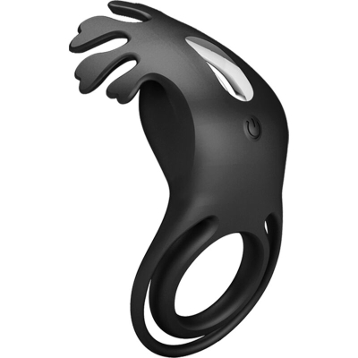 Ruben Vibratorring 7 Vibrationen Schwarzes Silikon | Pretty Love