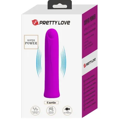 Curtis Mini Super Power Vibrator 12 Purple | Pretty Love
