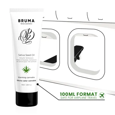 Sativa Seed Oil Lubricant with Warming Effect + Cannabis Flavor 100ml – Bruma