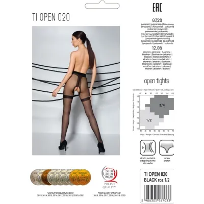 Tiopen 020 Black Stocking 1/2 (20 Denier) – Passion