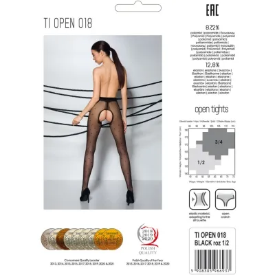 Tiopen 018 Strumpf Schwarz 3/4 (20 Den) – Passion
