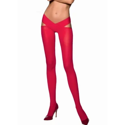 Tiopen 005 Strumpf Rot 1/2 (60 Den) – Passion