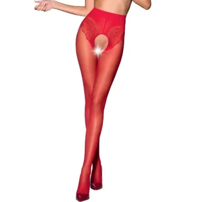 Tiopen 006 Medias Rot 3/4 (30 Den) – Passion