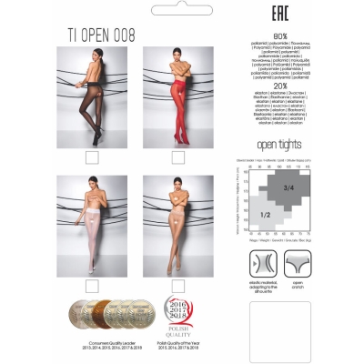 Tiopen 008 Strumpf Rot 1/2 (30 Den) | Passion