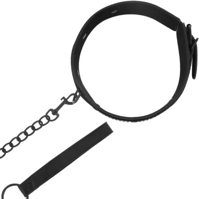 Fetish Veganes Lederhalsband – Intense