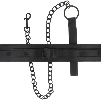 Fetish Veganes Lederhalsband – Intense