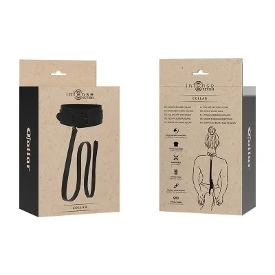 Fetish Veganes Lederhalsband – Intense