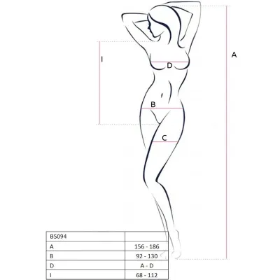 Bs094 Bodystocking Rot Os – Passion