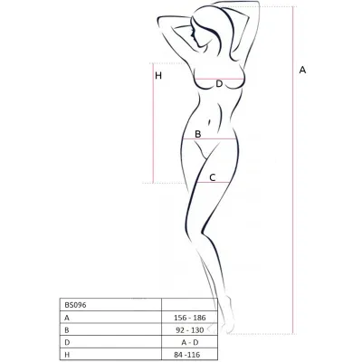 Bs096 Bodystocking Schwarz Os – Passion