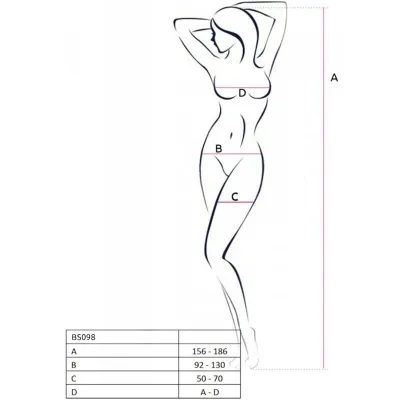 Bs098 Bodystocking Rot Os – Passion
