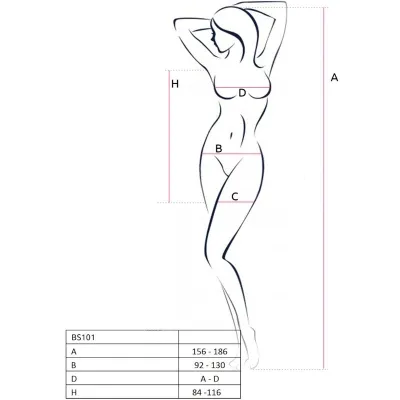 Bs101 Bodystocking Schwarz Os – Passion