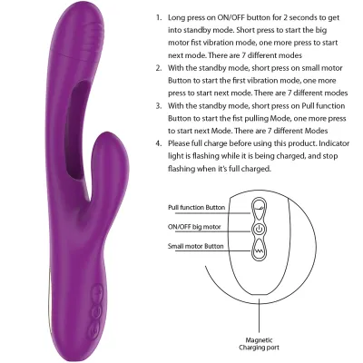 Apolo Vibrator 7 Modi Mit Lila Zunge | Intense