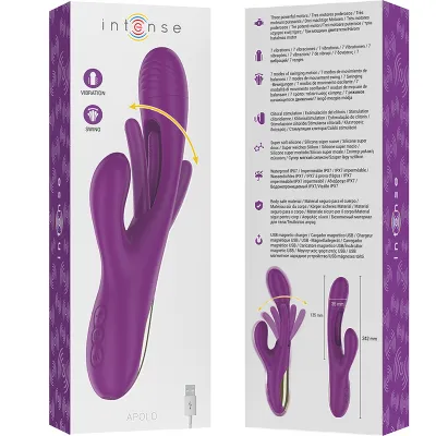 Apolo Vibrator 7 Modi Mit Lila Zunge | Intense