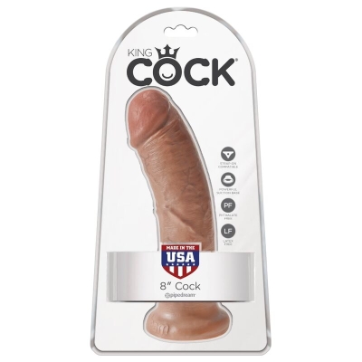 Realistischer Penis 19,5cm Karamell | King Cock