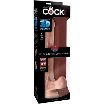 Realistischer Penis Mit 3d Kugeln 24,8cm Licht | King Cock